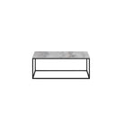 Mesa de centro de travertino gris y metal Polop