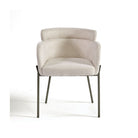 Set de 2 sillones tapizados arena y metal negro Roussillon