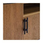 Mueble de TV ovalado de roble con palillería Lauris