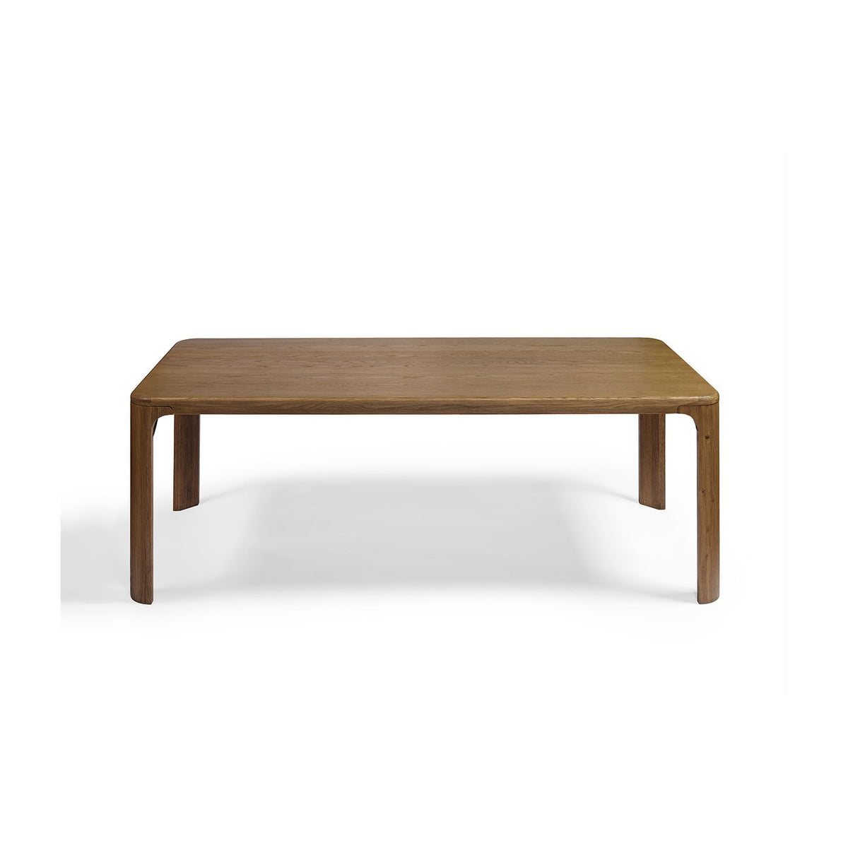 Mesa de comedor rectangular de roble con esquinas redondeadas Dieulefit