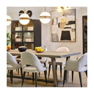 Mesa de comedor rectangular de teca para exterior Évora