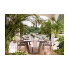 Mesa de comedor rectangular de teca para exterior Évora