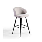 Set de 2 taburetes altos tapizados arena Gordes