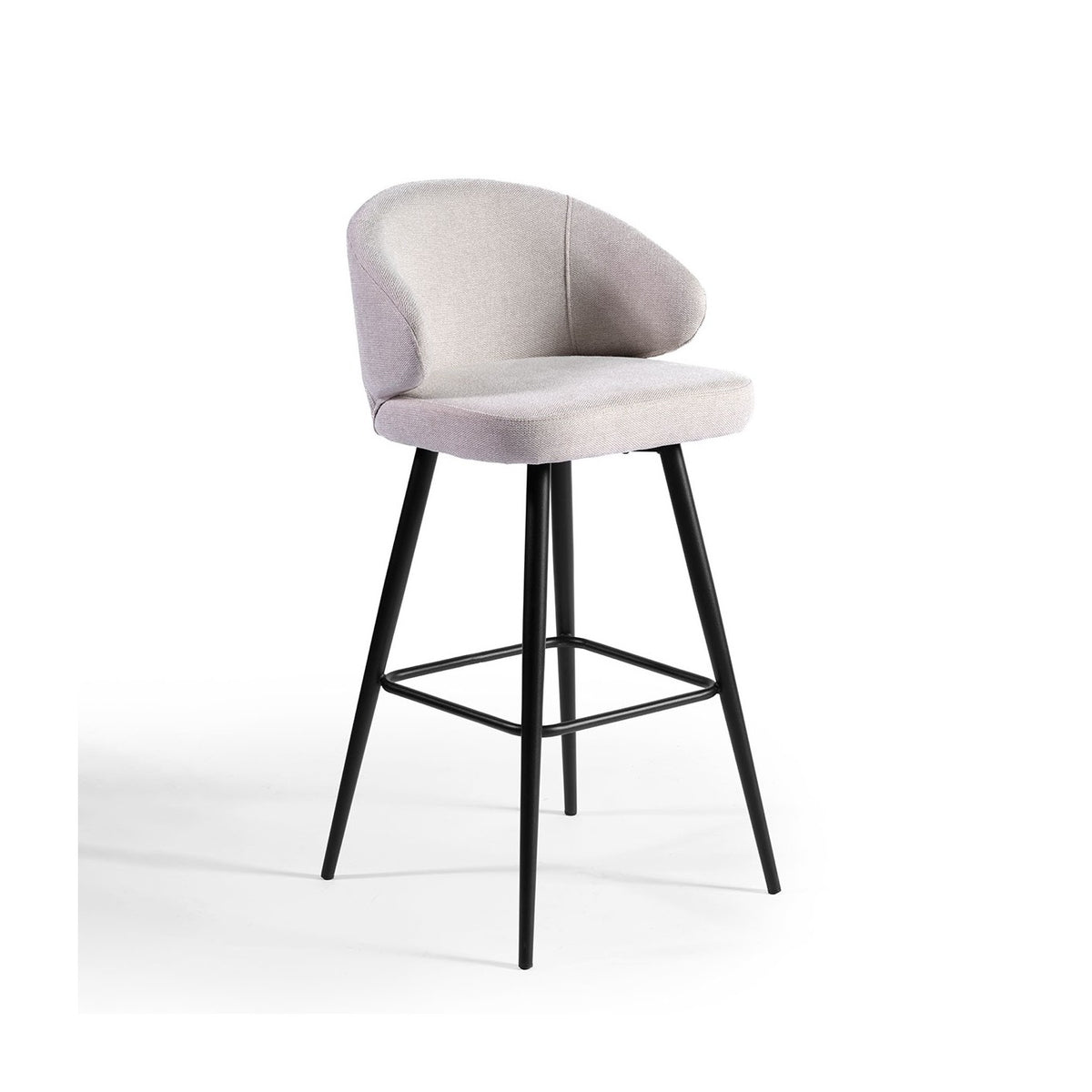 Set de 2 taburetes altos tapizados arena Gordes