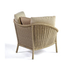 Sillón de exterior trenzado blanco grisáceo Taganana