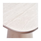 Mesa de comedor cuadrada de cerámica y pata arena Pembroke