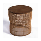 Mesa auxiliar de teca y cuerda natural Sorrento