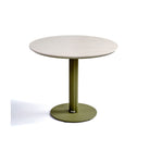 Mesa de comedor redonda de exterior verde y cerámica Dakhla
