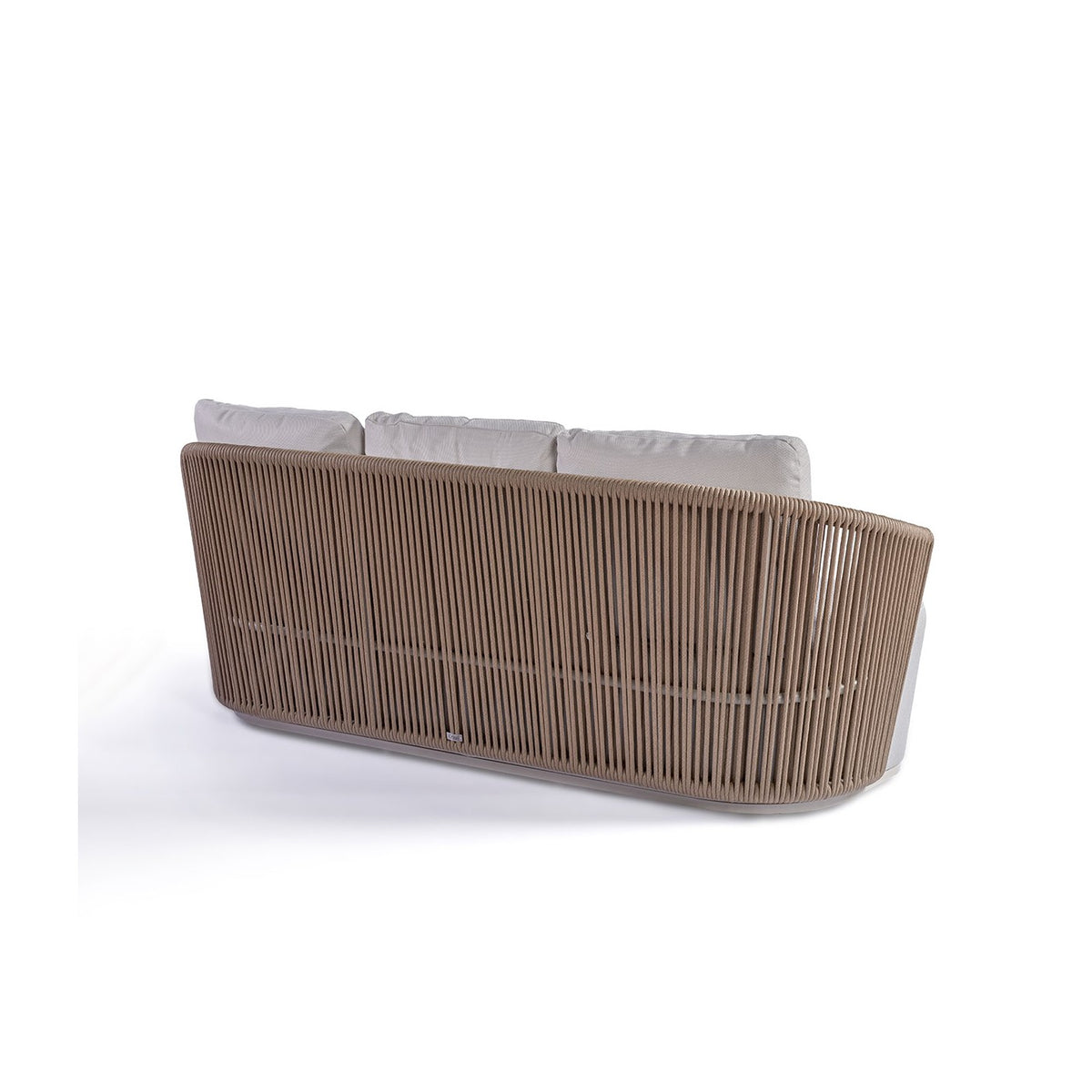 Sofá de exterior de cuerda y aluminio de líneas rectas Valbonne