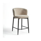 Taburete alto tapizado beige claro Llafranc