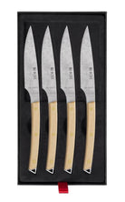 Set de 4 cuchillos chuleteros Icel ST03000 con mango de arce