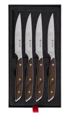 Set de 4 cuchillos chuleteros Icel ST04000 con mango de jatoba