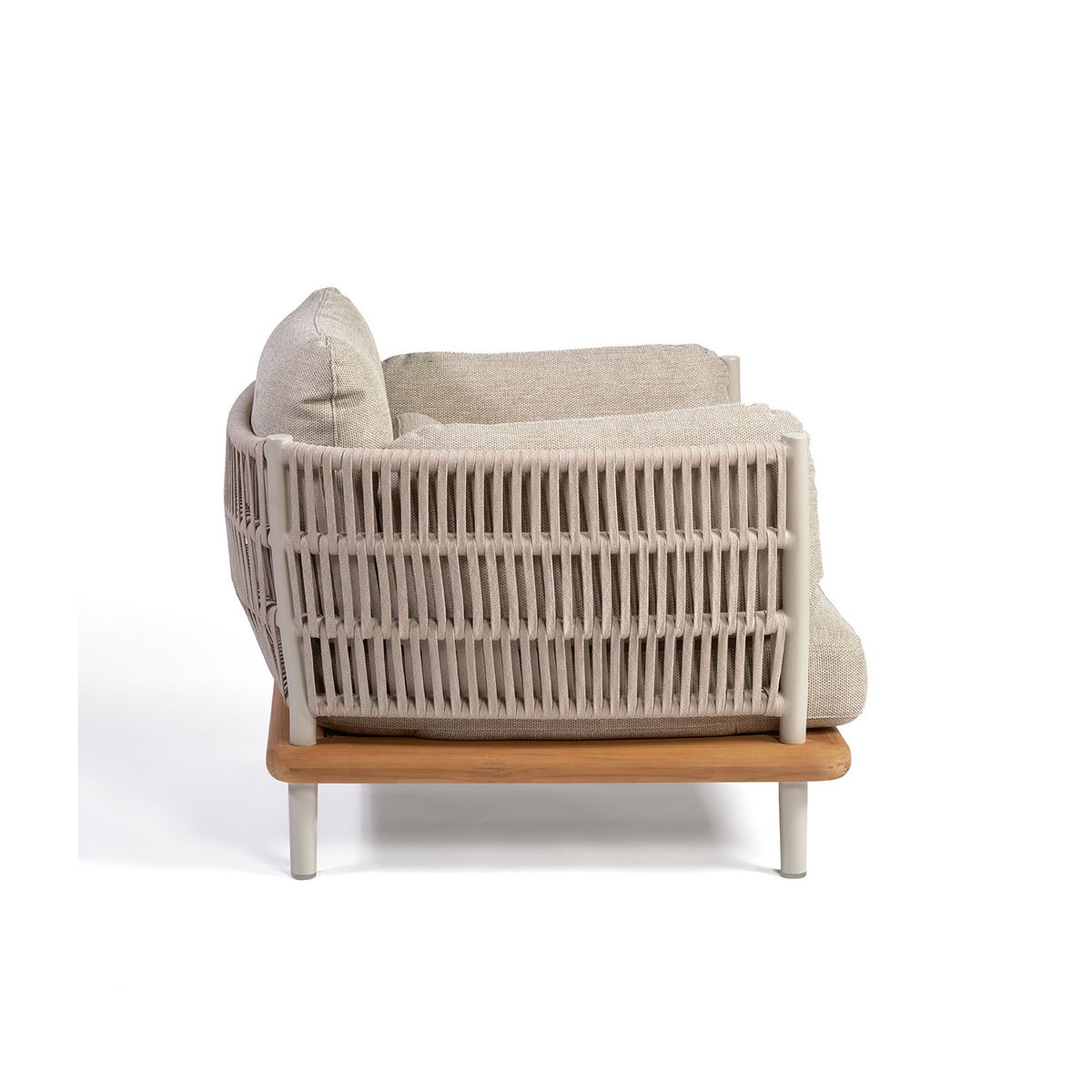 Sillón de exterior de aluminio y cuerda Bárcena