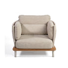 Sillón de exterior de aluminio y cuerda Bárcena