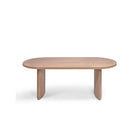 Mesa de comedor ovalada de roble claro 220 Dingli