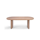Mesa de comedor ovalada de roble claro 260 Mġarr
