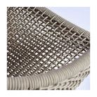 Silla de exterior eucalipto grisáceo y cuerda blanca Sète