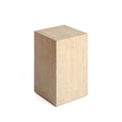 Mesa auxiliar cubo de travertino beige Bulla Regia
