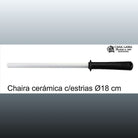 Chaira cerámica Kyocera con estrías 18 cm