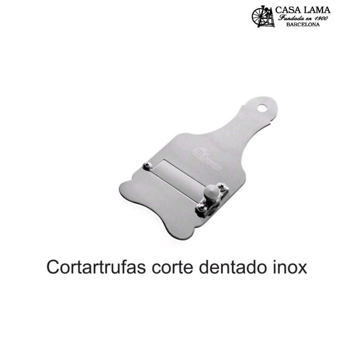 Cortatrufas dentado Iside de acero inoxidable