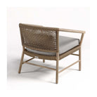 Sillón redondo de exterior de teca y cuerda Mértola