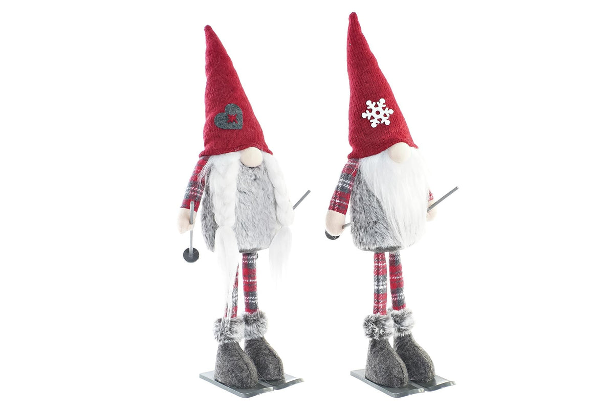 Figura de gnomo navideño de poliéster Nisse