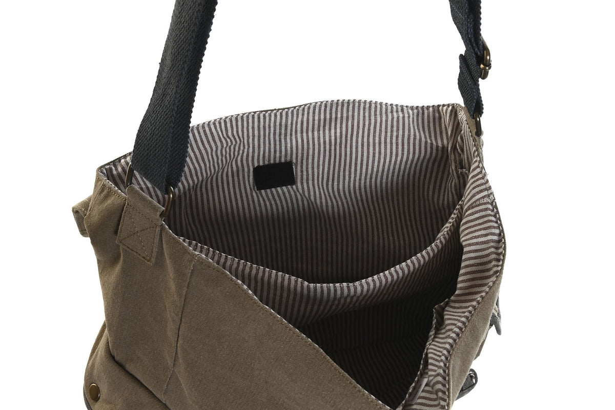 Bandolera de canvas y cuero Bici