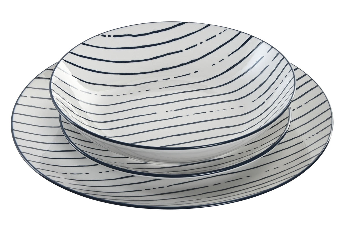 Vajilla de porcelana Cala de 18 piezas