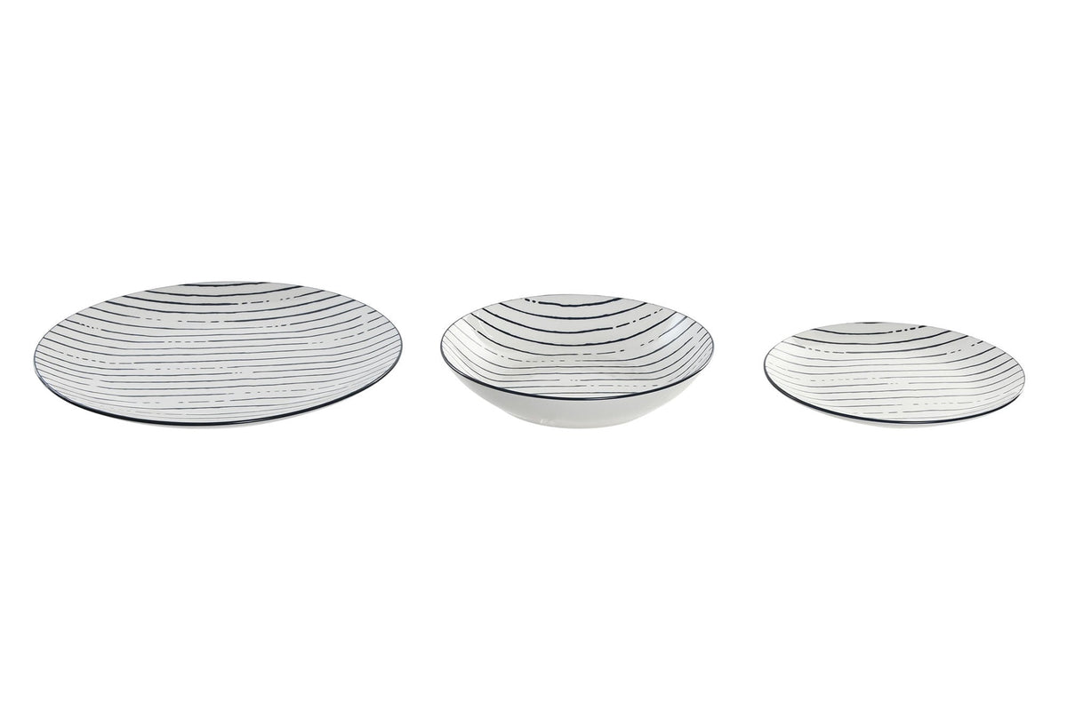 Vajilla de porcelana Cala de 18 piezas