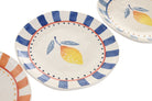 Set de 4 platos de gres Limoncello