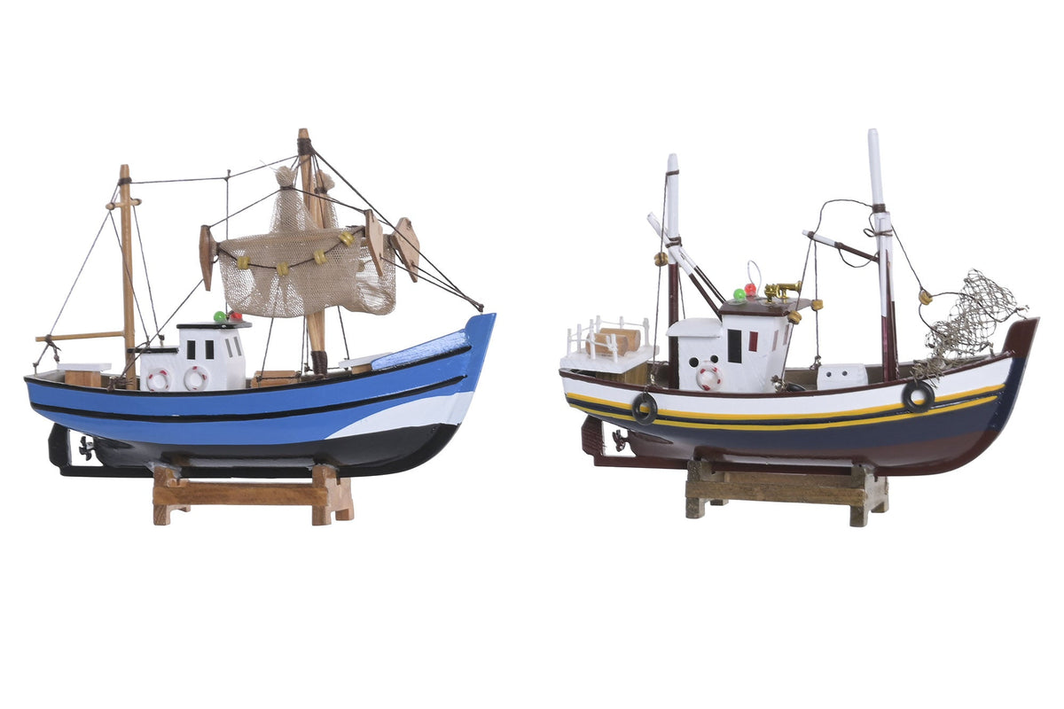 Barco pesquero decorativo de madera Bonito