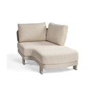 Chaise longue de exterior de cuerda y tapizado arena Taghazout