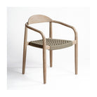 Silla apilable de eucalipto y cuerda topo Horta
