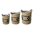 Set de 3 Cestos Portaropa Catur Negro