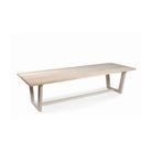 Mesa de comedor de exterior teca stone y metal topo Estremoz