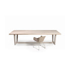 Mesa de comedor de exterior teca stone y metal topo Estremoz