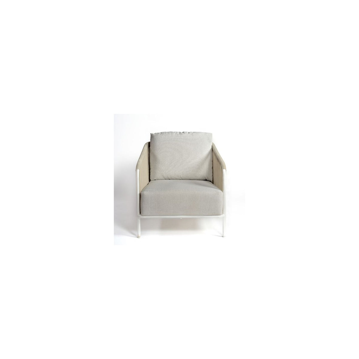 Sillón de exterior de aluminio y cuerda Chania