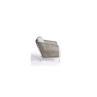 Sillón de exterior de aluminio y cuerda Chania