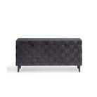 Aparador de roble black brown con puertas de mosaico Labin