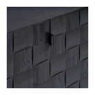 Aparador de roble black brown con puertas de mosaico Labin