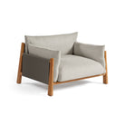 Sillón de exterior de teca y tapizado Bonifacio