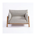 Sillón de exterior de teca y tapizado Bonifacio
