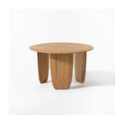 Mesa de centro redonda de teca con tres patas Pantelleria