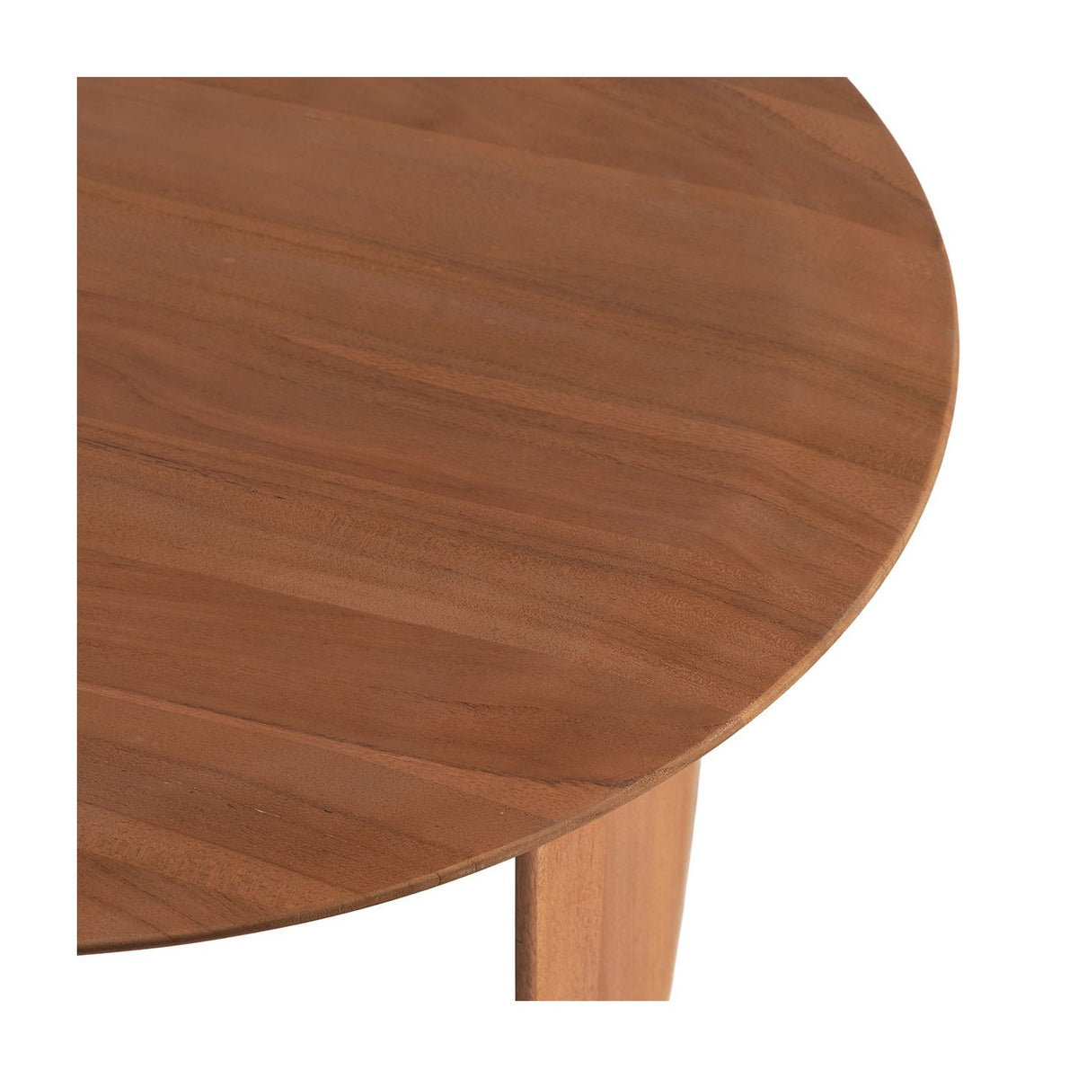 Mesa de centro redonda de teca con tres patas Pantelleria