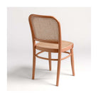 Silla de madera con rejilla de ratán Milfontes