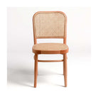 Silla de madera con rejilla de ratán Milfontes