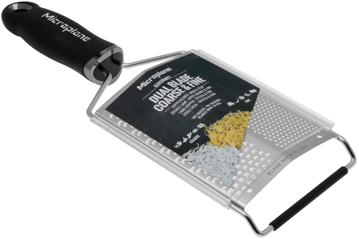 Rallador doble fino y grueso Microplane Gourmet