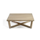 Mesa de centro de teca envejecida blanqueada Mogán