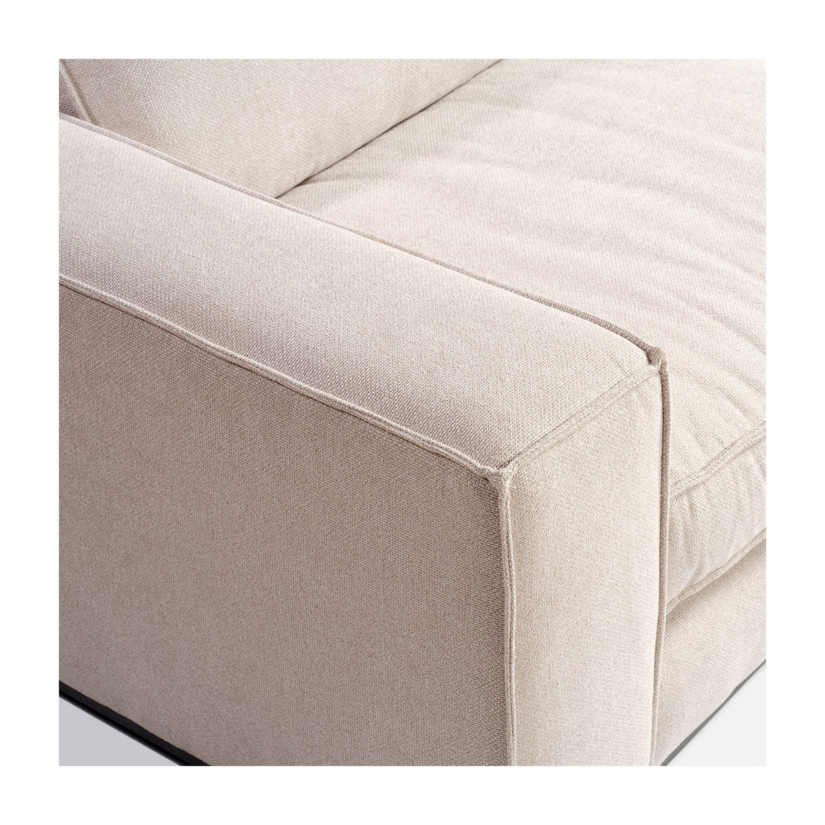 Sofá tapizado beige piedra de 240 cm Fira