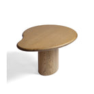 Mesa auxiliar irregular de madera natural 90 Séguret